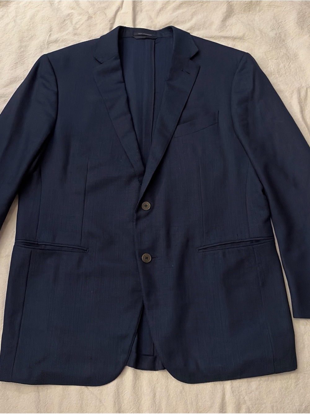 Men’s Ermenegildo Zegna Wool Navy Unlined Sport Coat Blazer Jacket